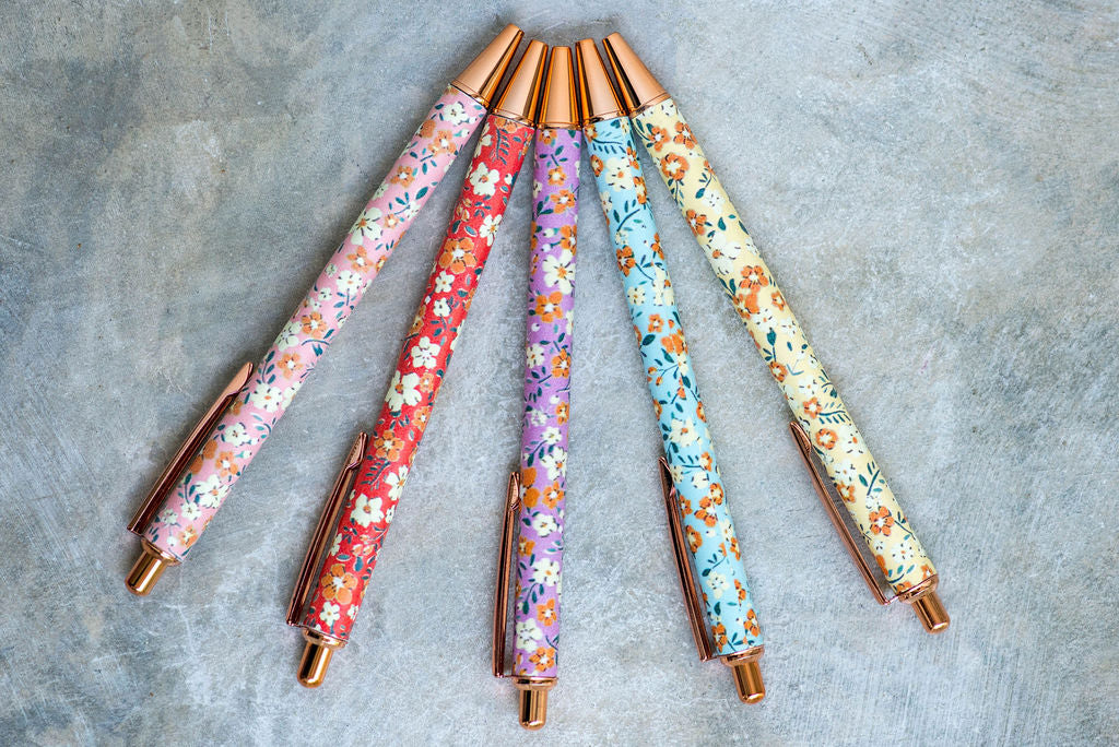 Floral Ball Point Pens