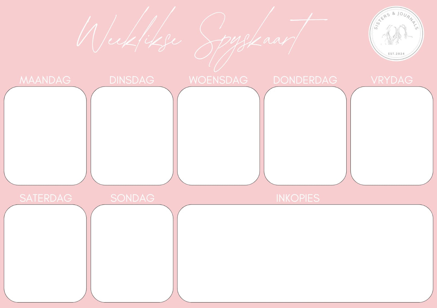 Magnetic Weekly Meal Planner