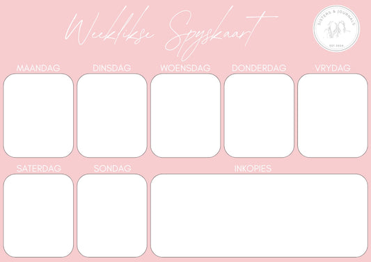 Magnetic Weekly Meal Planner