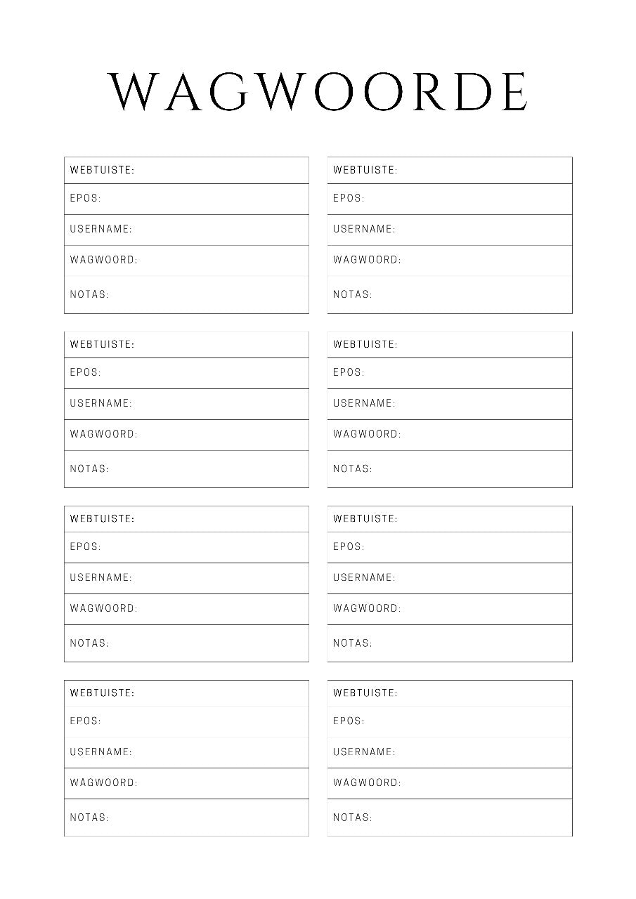 Juffrou Beplanners 2026 - A4 (Gr R tot 3)