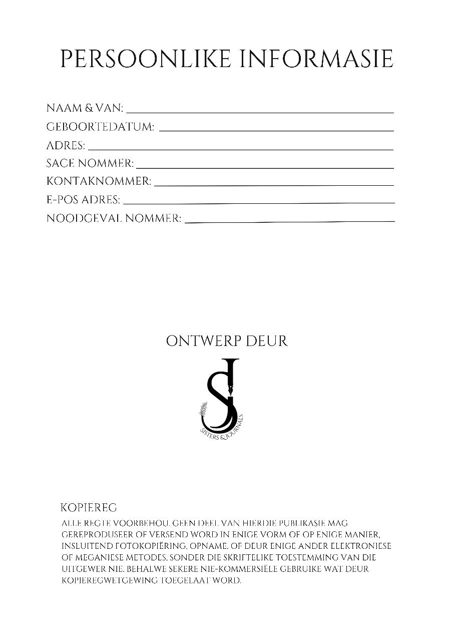 Juffrou Beplanners 2026 - A4 (Gr R tot 3)